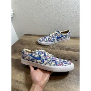 Nike SB Zoom Stefan Janoski Size 15 Canvas Premium Fossil White Blue AQ7878-202